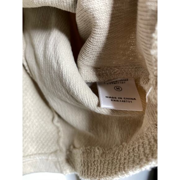 Kerrick Clothing Womens Cropped Collared Sweater Tan Size Medium - Picture 4 of 7